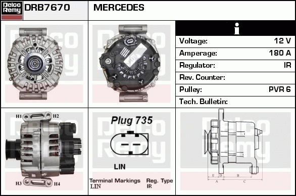 Alternateur Remanufactured REMY (Light Duty)