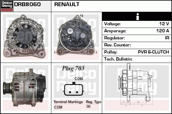 Alternateur Remanufactured REMY (Light Duty)