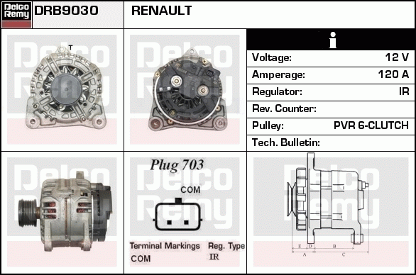 Alternateur Remanufactured REMY (Light Duty)