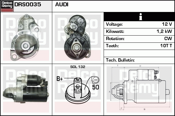 Démarreur Remanufactured REMY (Light Duty)