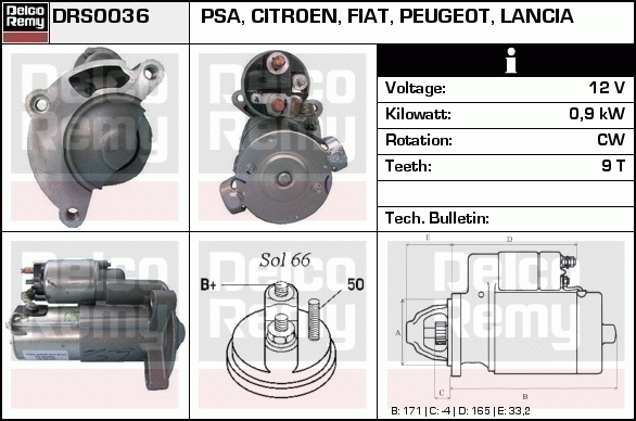 Démarreur Remanufactured REMY (Light Duty)