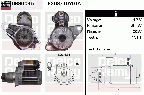 Démarreur Remanufactured REMY (Light Duty)