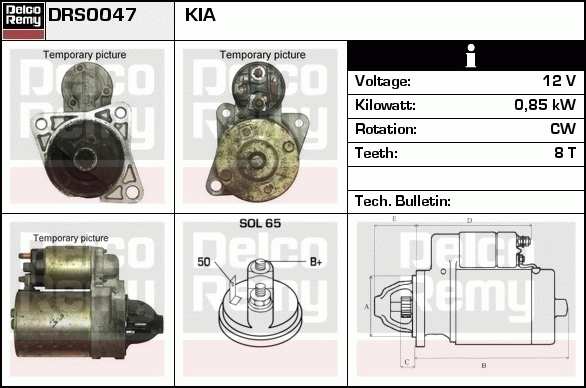 Démarreur Remanufactured REMY (Light Duty)