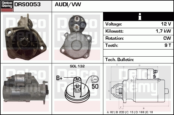 Démarreur Remanufactured REMY (Light Duty)