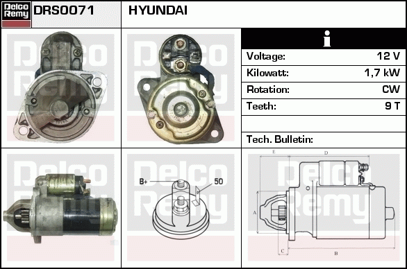 Démarreur Remanufactured REMY (Light Duty)