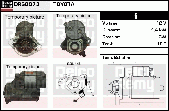 Démarreur Remanufactured REMY (Light Duty)
