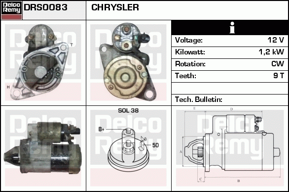 Démarreur Remanufactured REMY (Light Duty)