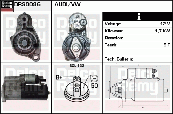 Démarreur Remanufactured REMY (Light Duty)