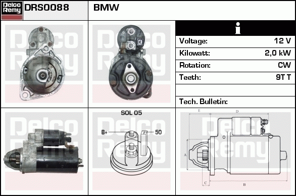 Démarreur Remanufactured REMY (Light Duty)