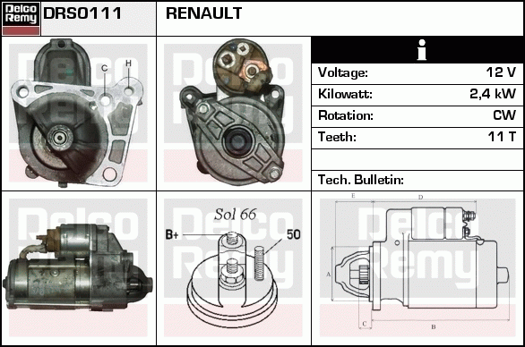 Démarreur Remanufactured REMY (Light Duty)