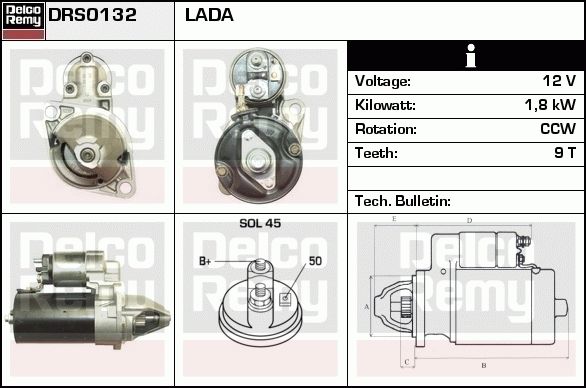 Démarreur Remanufactured REMY (Light Duty)