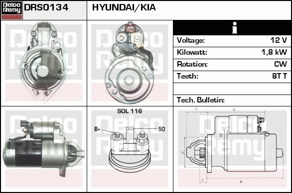 Démarreur Remanufactured REMY (Light Duty)