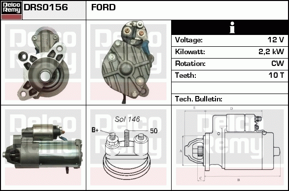 Démarreur Remanufactured REMY (Light Duty)