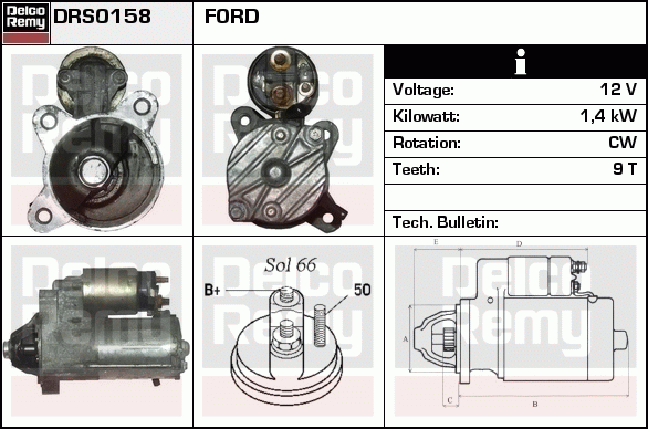 Démarreur Remanufactured REMY (Light Duty)