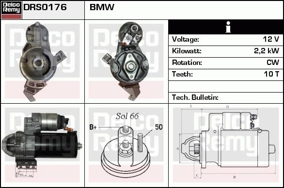 Démarreur Remanufactured REMY (Light Duty)