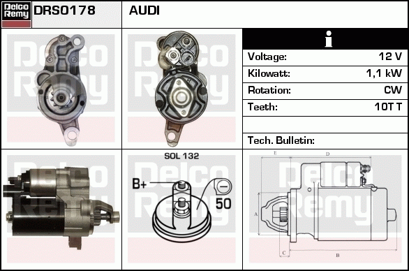 Démarreur Remanufactured REMY (Light Duty)