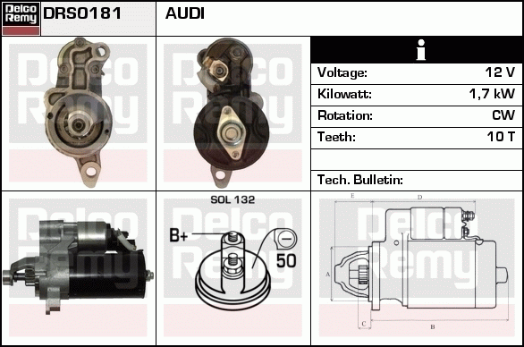 Démarreur Remanufactured REMY (Light Duty)