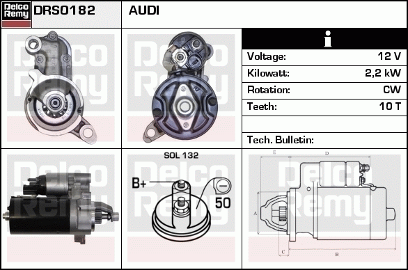 Démarreur Remanufactured REMY (Light Duty)