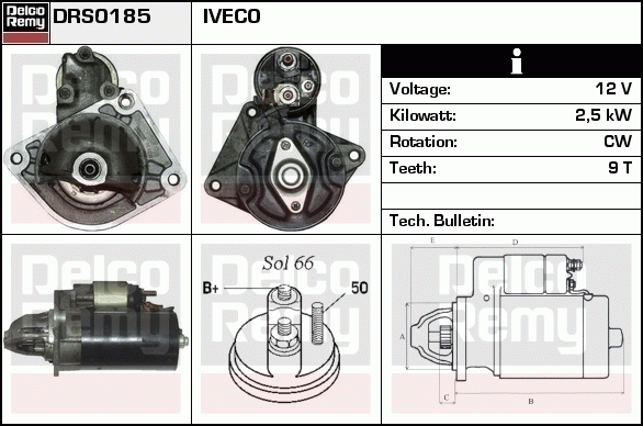 Démarreur Remanufactured REMY (Light Duty)