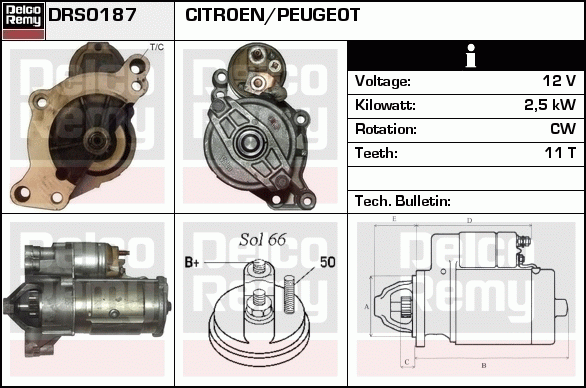 Démarreur Remanufactured REMY (Light Duty)