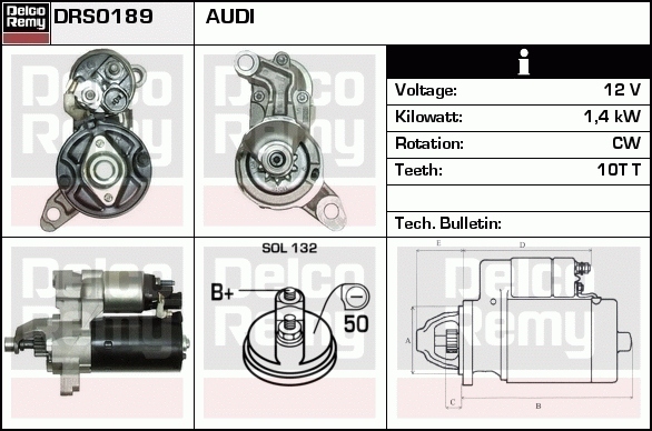 Démarreur Remanufactured REMY (Light Duty)