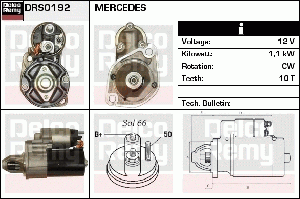 Démarreur Remanufactured REMY (Light Duty)