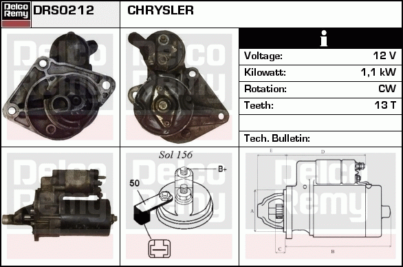 Démarreur Remanufactured REMY (Light Duty)