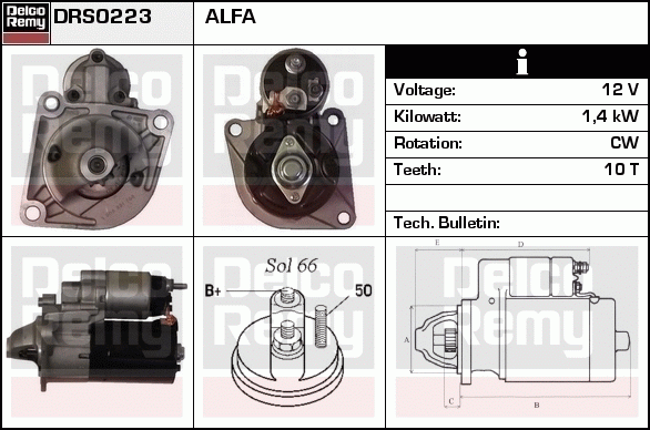 Démarreur Remanufactured REMY (Light Duty)