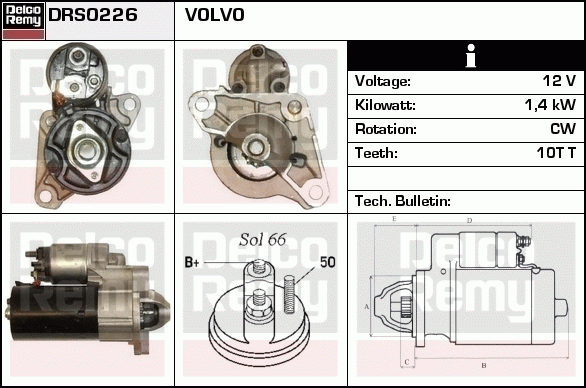 Démarreur Remanufactured REMY (Light Duty)