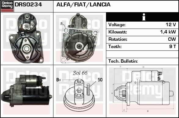 Démarreur Remanufactured REMY (Light Duty)