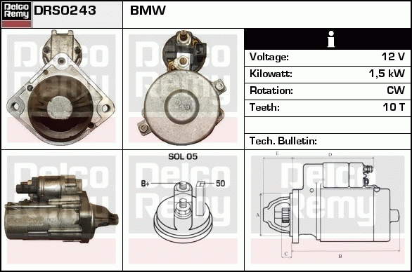 Démarreur Remanufactured REMY (Light Duty)
