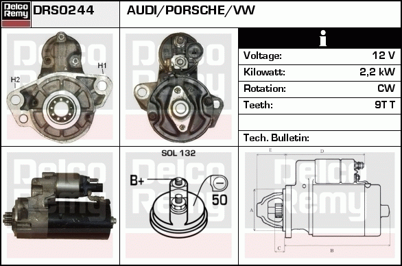 Démarreur Remanufactured REMY (Light Duty)