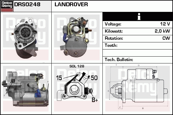 Démarreur Remanufactured REMY (Light Duty)