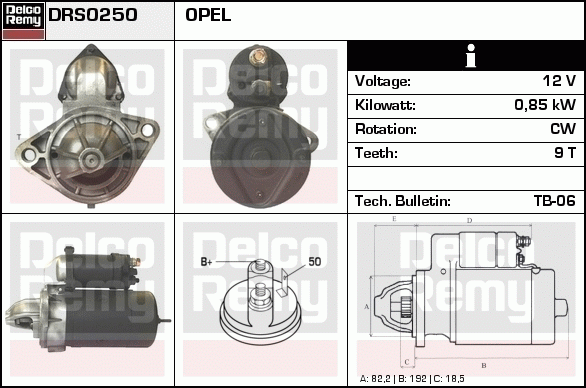 Démarreur Remanufactured REMY (Light Duty)