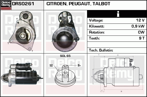 Démarreur Remanufactured REMY (Light Duty)