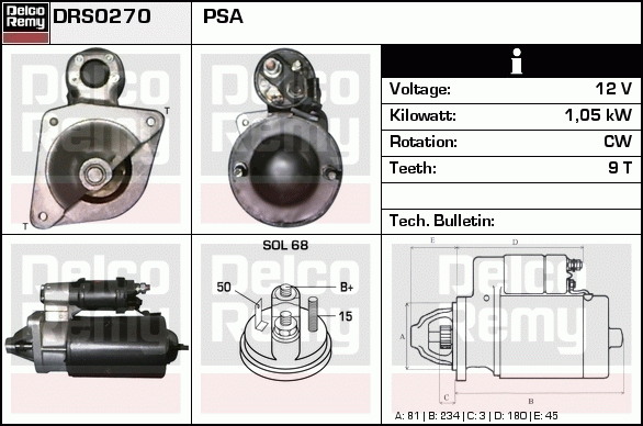 Démarreur Remanufactured REMY (Light Duty)