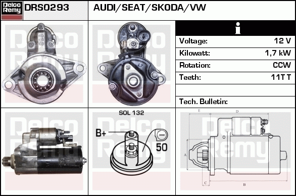 Démarreur Remanufactured REMY (Light Duty)