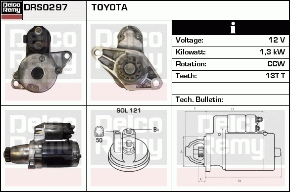 Démarreur Remanufactured REMY (Light Duty)