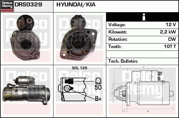 Démarreur Remanufactured REMY (Light Duty)