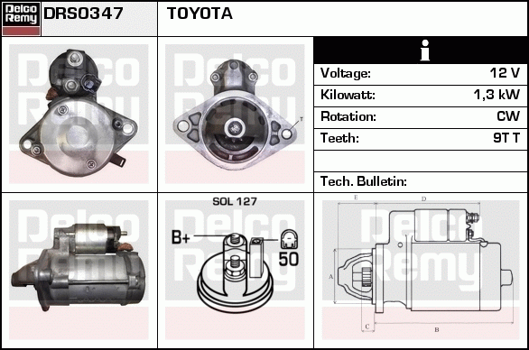 Démarreur Remanufactured REMY (Light Duty)