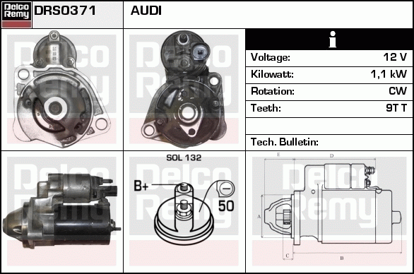 Démarreur Remanufactured REMY (Light Duty)