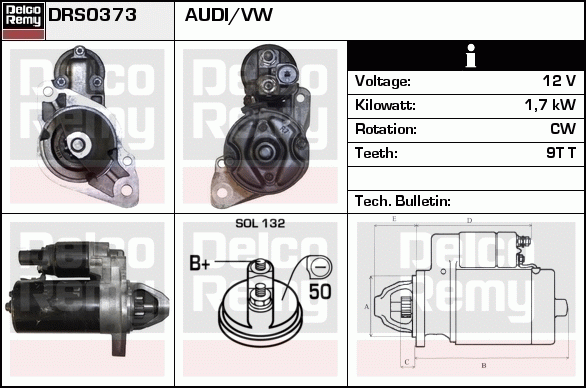 Démarreur Remanufactured REMY (Light Duty)