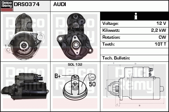 Démarreur Remanufactured REMY (Light Duty)
