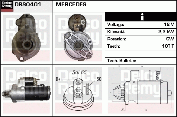 Démarreur Remanufactured REMY (Light Duty)