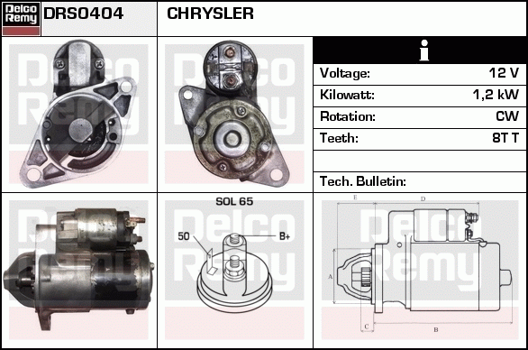 Démarreur Remanufactured REMY (Light Duty)