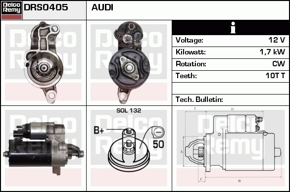 Démarreur Remanufactured REMY (Light Duty)