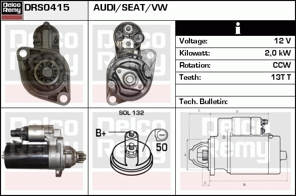 Démarreur Remanufactured REMY (Light Duty)