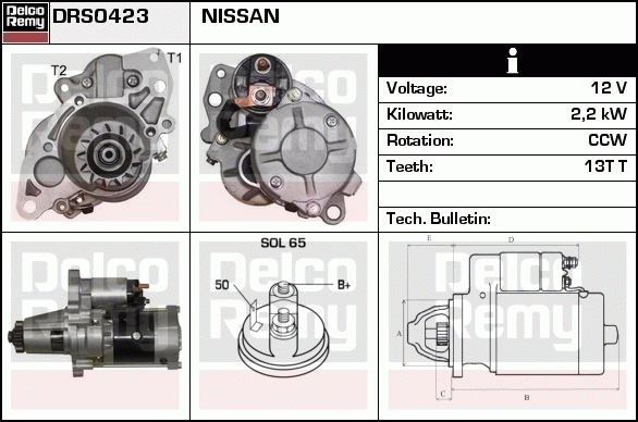 Démarreur Remanufactured REMY (Light Duty)