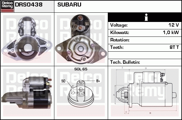 Démarreur Remanufactured REMY (Light Duty)