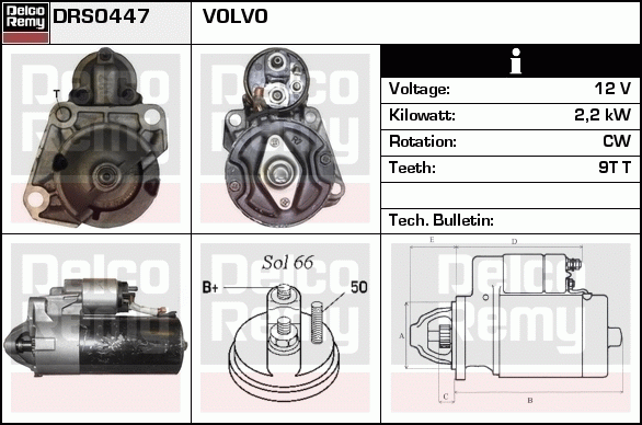 Démarreur Remanufactured REMY (Light Duty)